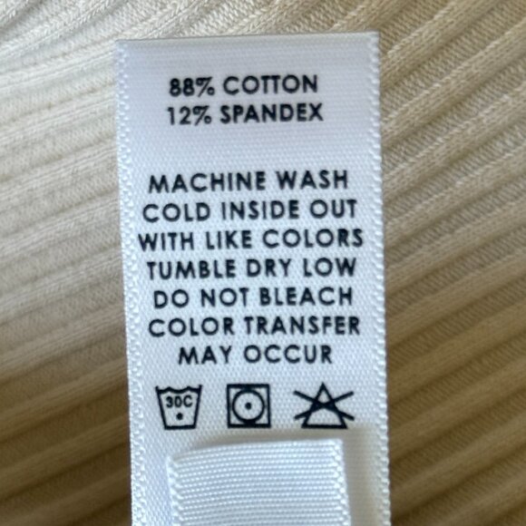 NWT Cotton Citizen Verona Midi Dress | Body-Con Fit | Raw Edge Hems | Size XS - Picture 9 of 9